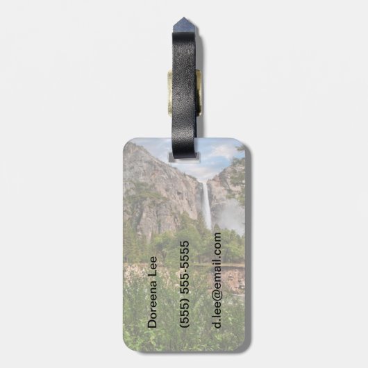 Bridal Veil Herfsten Bagagelabel (Achterkant verticaal)