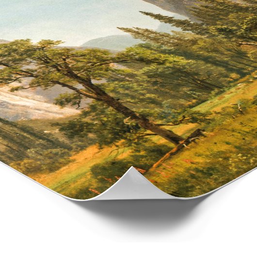 Bridal Veil Herfsten, Californië | Albert Bierstad Poster (Hoek)