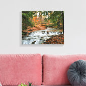 Bridal Veil Herfsten in de Cleveland Metro Parks Canvas Afdruk (Insitu (Woonkamer))