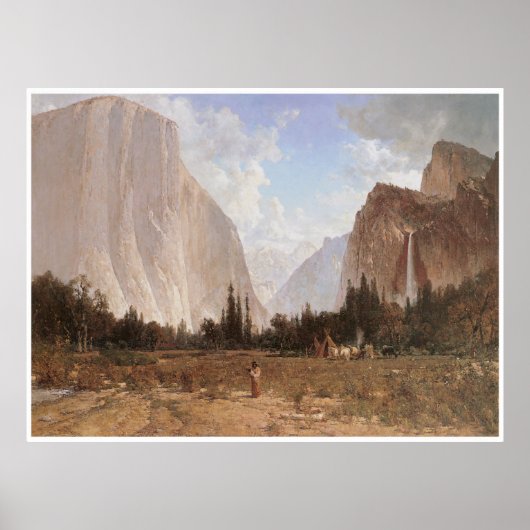 Bridal Veil Herfsten, Yosemite, c. 1870-84 Poster (Voorkant)
