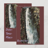 Bridal Veil Herfsten, Yosemite  Invitation Kaart (Voorkant / Achterkant)