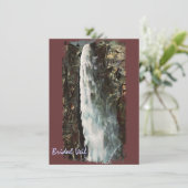 Bridal Veil Herfsten, Yosemite  Invitation Kaart (Staand voorkant)