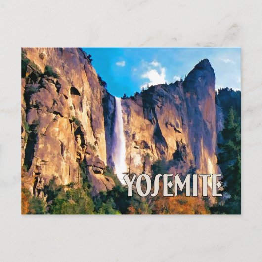 Bridal Veil Herfsten Yosemite National Park Briefkaart (Voorkant)