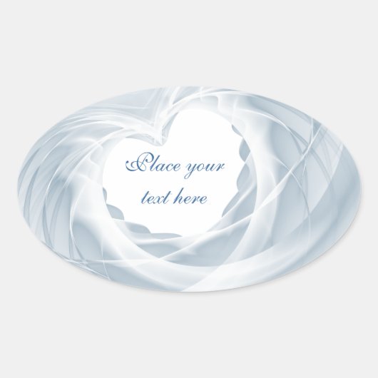 Bridal Veil Ovale Sticker (Voorkant)