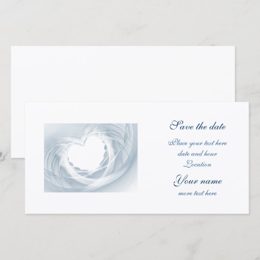 Bridal Veil Save The Date (Voorkant / Achterkant)