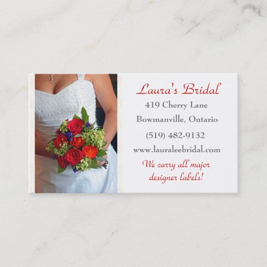 Bridal Visitekaartje (Voorkant)