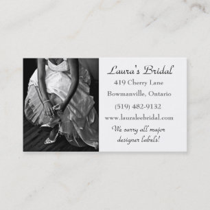 Bridal Visitekaartje - zwart-wit