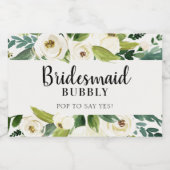 Bridal-voorstel van de Bridesmaid Sparkling Wijnetiket (Enkel label)