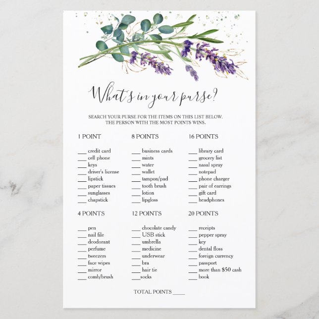 Bridal wat er in uw papieren blad voor paars/breek (Voorkant)