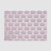 Bridal Weddenschap Bridesmaid Silver Crown Tissuepapier (Voorkant)