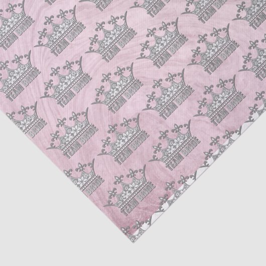 Bridal Weddenschap Bridesmaid Silver Crown Tissuepapier (Detail)