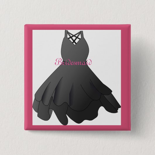 Bridal Weddenschap Stress Bridesmaid Button Pin (Voorkant)