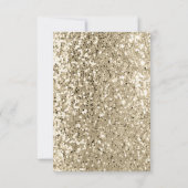 Bridal Wedding Eucalyptus Greenery Gold Glitter Kaart (Achterkant)