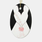 Bridal Wedding Gown Keramisch Ornament (Links)