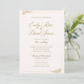 bridal wedding invitations kaart (Staand voorkant)