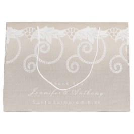 Bridal Wedding Ivory Creamy White - kant Groot Cadeauzakje