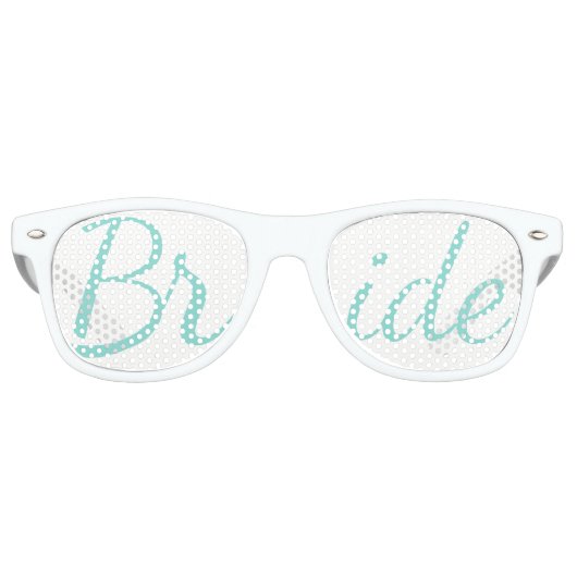 Bridal Wedding Party Bride van BRIDE Reception Sho Retro Zonnebril (Voorkant)