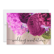 Bridal Wedding Pink Green Flowers Rozen