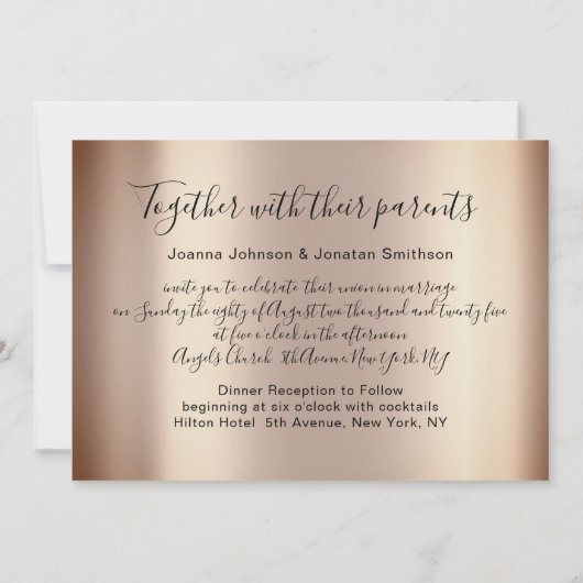 Bridal Wedding Roos Blue Silver Lights Kaart (Achterkant)