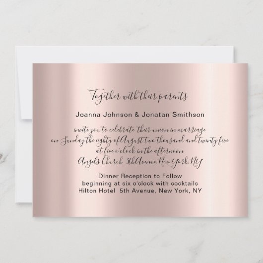 Bridal Wedding Royal Blue Aqua Gold Rozen Kaart (Achterkant)