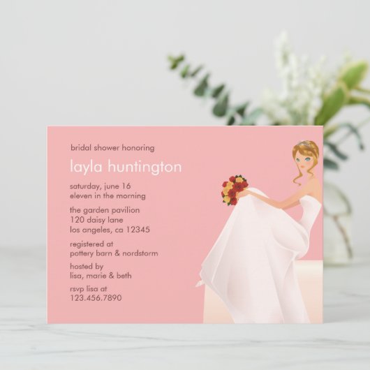 Bridal Wedding Shower Card (Bride in Waiting) Kaart