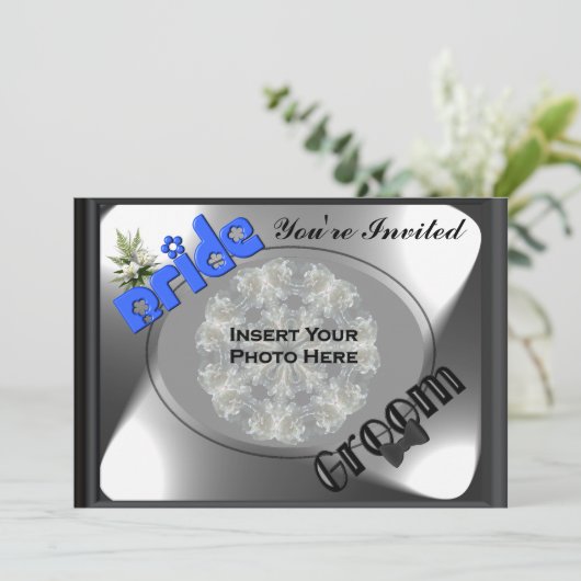 Bridal Wedding Shower - uitnodiging voor Bride en (Staand voorkant)