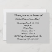 Bridal Wedding Shower - uitnodiging voor Bride en  (Achterkant)