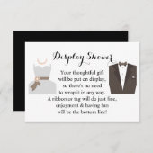 Bridal-weduwenkast weergeven Bride & Groom Informatiekaartje (Voorkant / Achterkant)