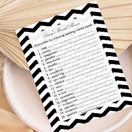 Bridal Weduwingschotel Word Scramble Game