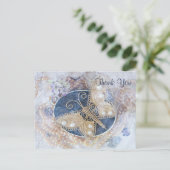 Bridal White Gold Elegant Briefkaart (Staand voorkant)