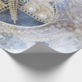 Bridal White Gold Elegant Cadeaupapier (Hoek)