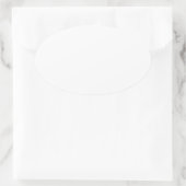 Bridal White Ovale Sticker (Tas)