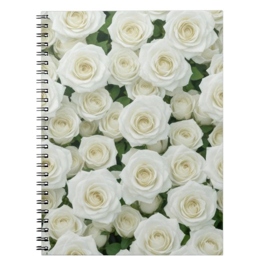 Bridal White Rose Notitieboek (Voorkant)