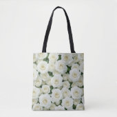 Bridal White Rose Tote Bag (Voorkant)