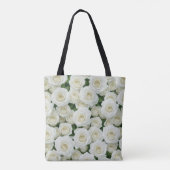 Bridal White Rose Tote Bag (Achterkant)