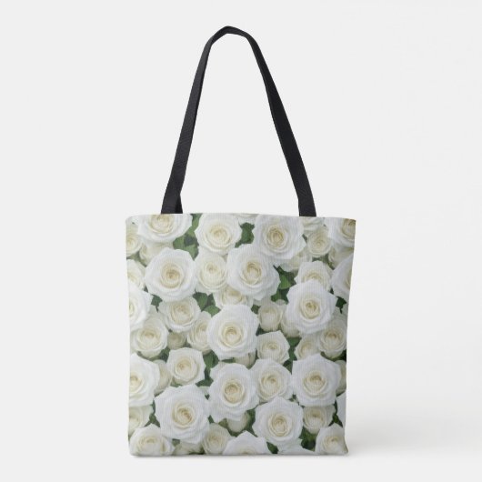 Bridal White Rose Tote Bag (Achterkant)