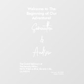 Bridal White Weddings Celebrating Love Romance Raamsticker (Vel)