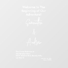 Bridal White Weddings Celebrating Love Romance Raamsticker