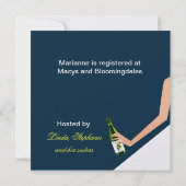 Bridal-wijnbrunette voor de marine kaart (Achterkant)