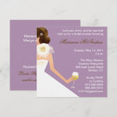 Bridal-wijnensemble (lila) kaart (Voorkant / Achterkant)