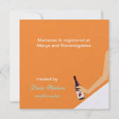 Bridal-wijnuitnodiging Kaart (Achterkant)