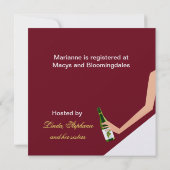 Bridal-wijnuitnodiging Kaart (Achterkant)