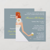 Bridal-wijnuitnodiging Kaart (Voorkant / Achterkant)