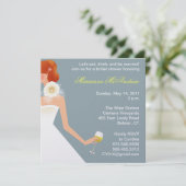 Bridal-wijnuitnodiging Kaart (Staand voorkant)