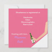Bridal-wijnuitnodigingen Kaart (Achterkant)