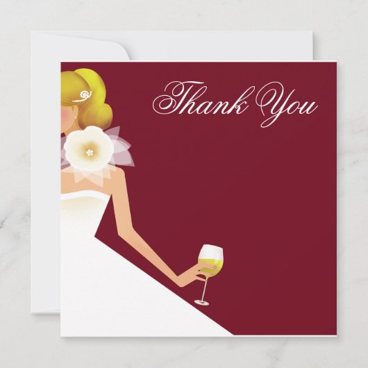 Bridal wine BEDANKT U (Voorkant)