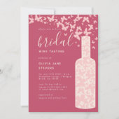 Bridal Wine Bordeaux Roze Butterflies Boho Kaart (Voorkant)