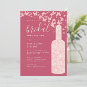 Bridal Wine Bordeaux Roze Butterflies Boho Kaart (Staand voorkant)