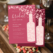 Bridal Wine Bordeaux Roze Butterflies Boho Kaart