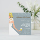 Bridal wine Invitation Kaart (Staand voorkant)